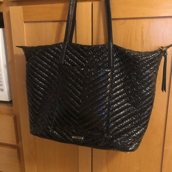 Rebecca Minkoff Stella Quilted Top Zip Large Tote - Black - Picture 8 of 16